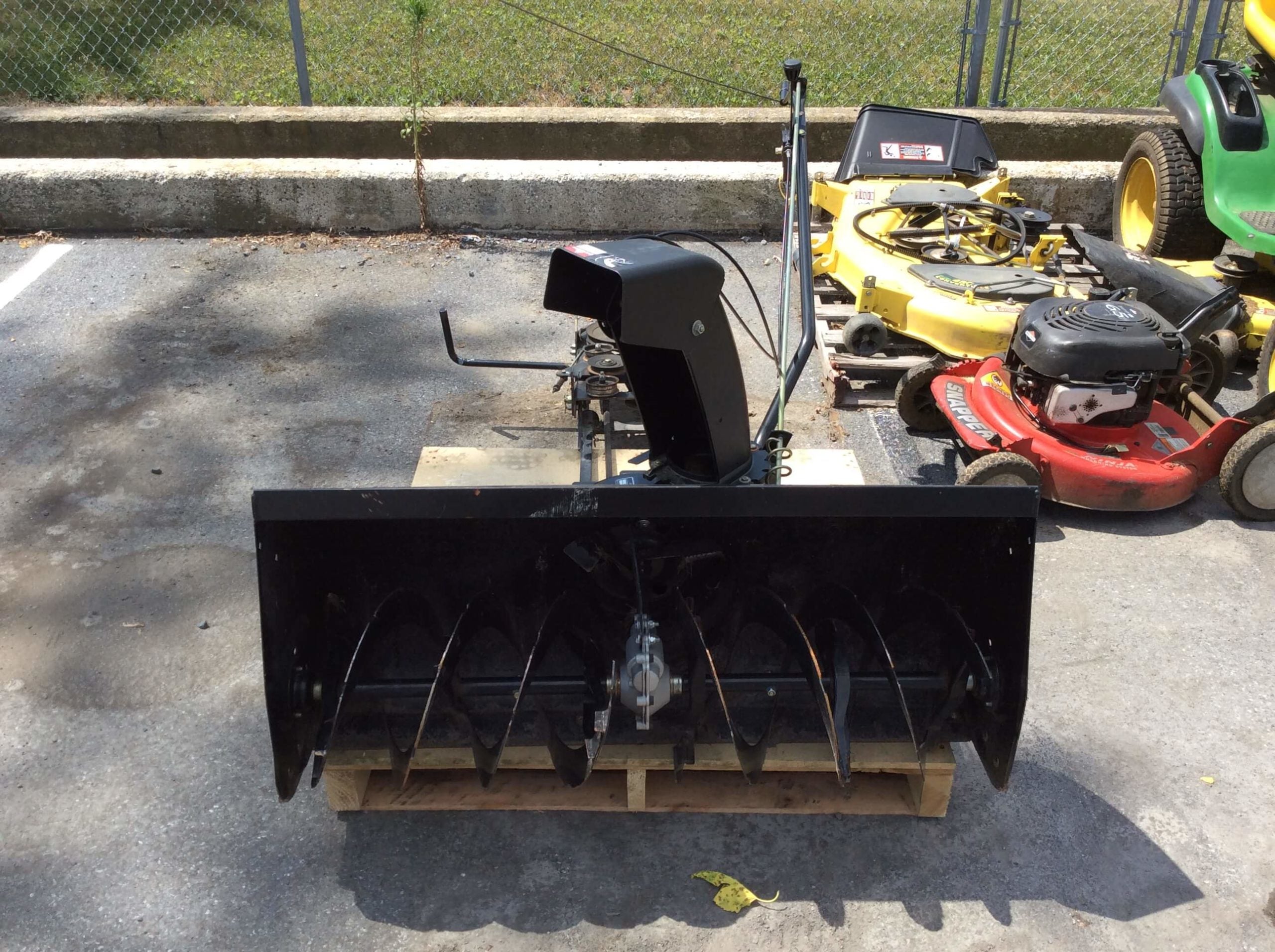 Used lawn tractor discount snow blowers for sale